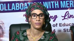 First Lady Fatoumata Bah-Barrow presents scholarships to forty girls from disadvantaged backgrounds
